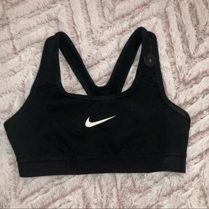 Black Nike sports bra